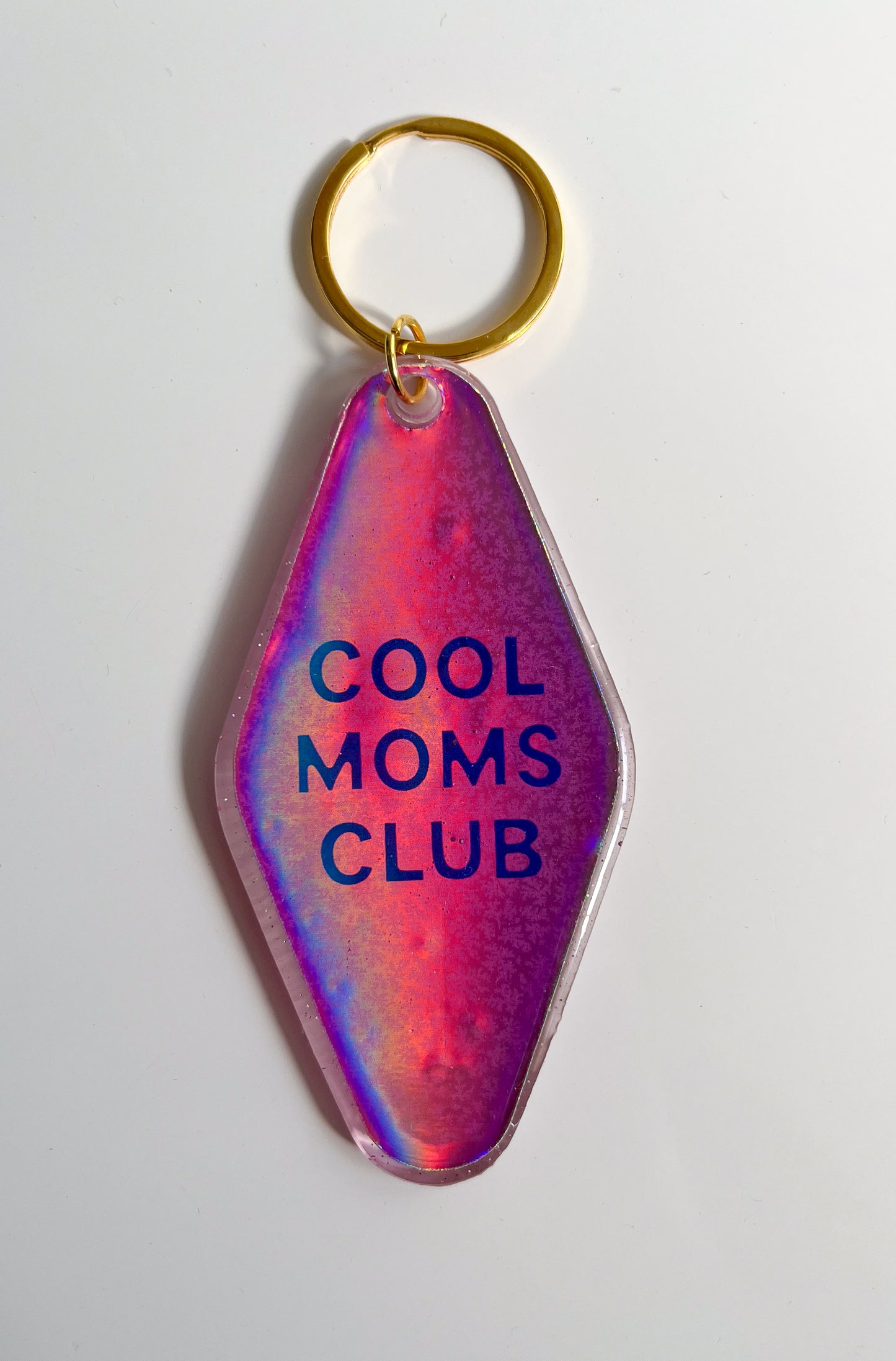 Cool Moms Club Holographic- Hotel Keychain