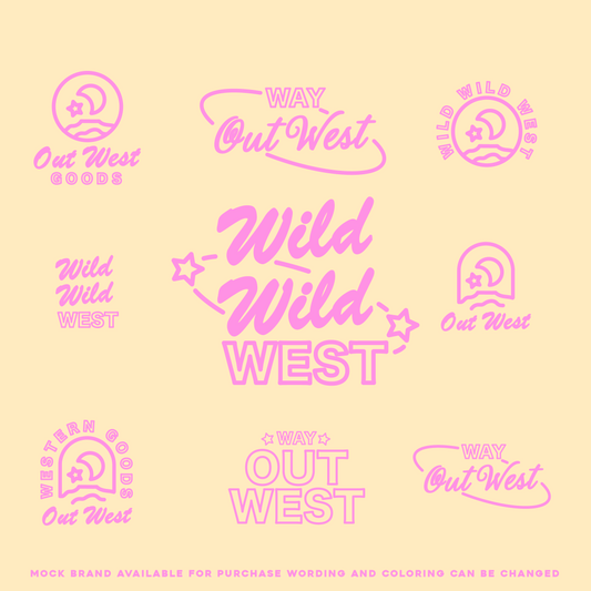 Design set- Mock brand *Wild Wild West*
