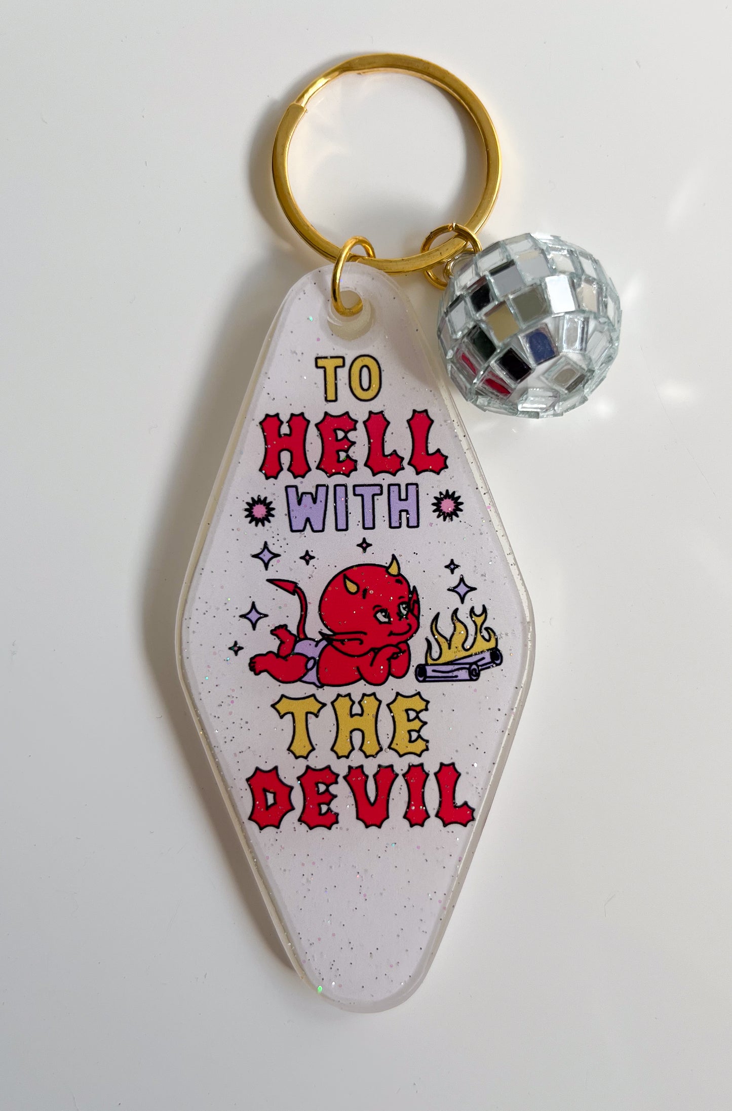 To hell with the devil - Hotel Keychain
