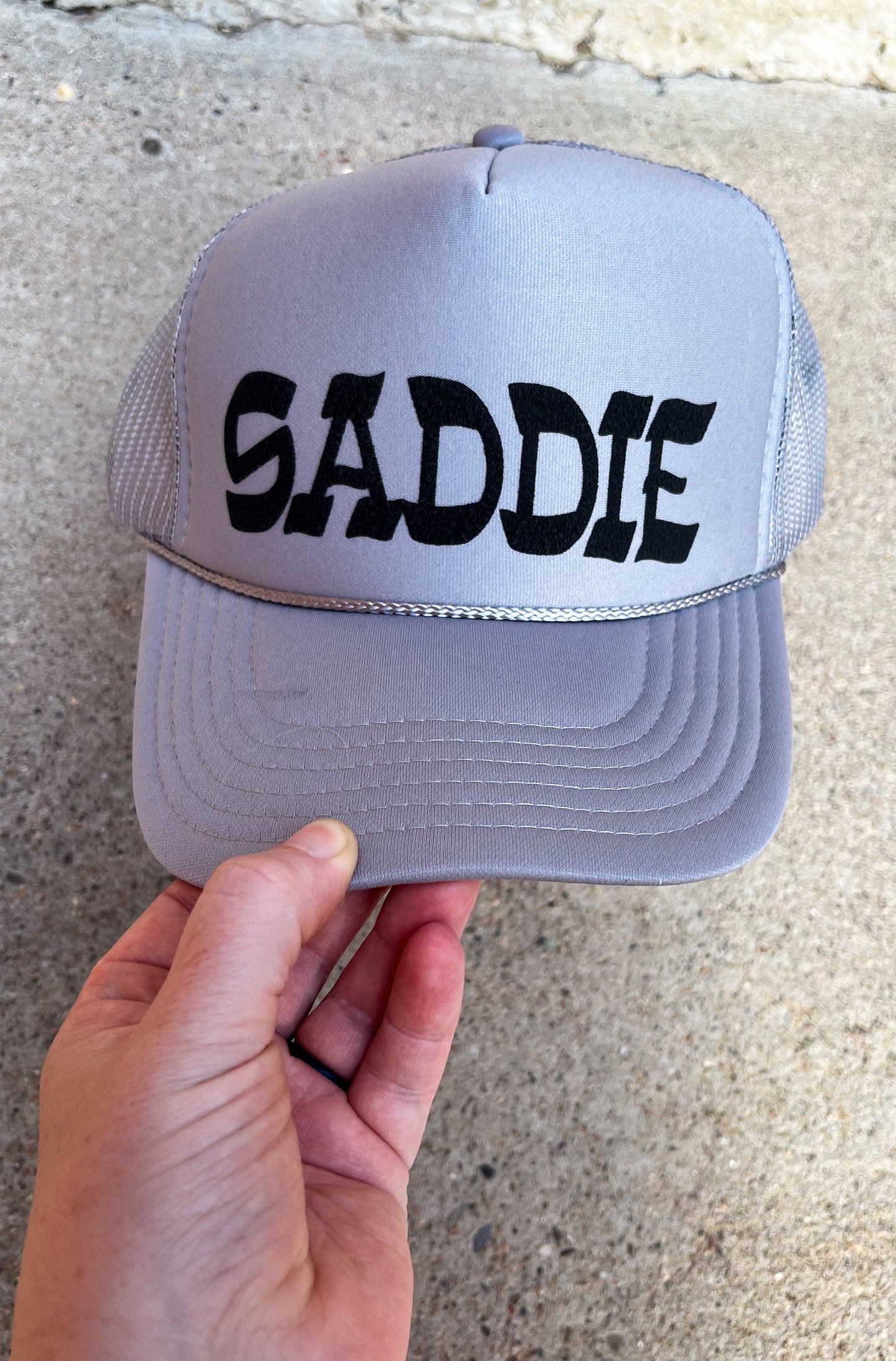 Saddie Silver Trucker