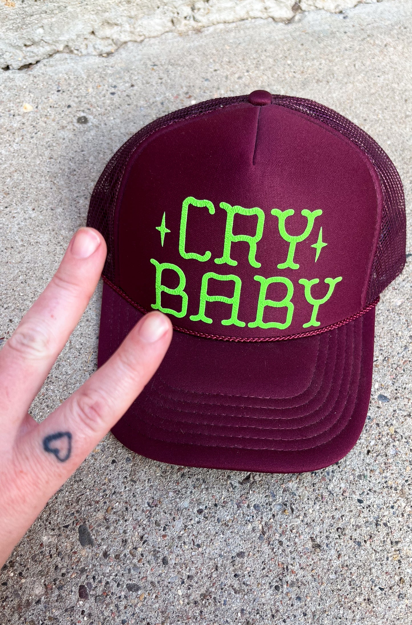 Cry Baby Cardinal Trucker