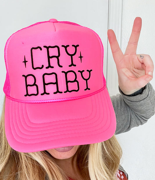 Cry Baby Highlighter Pink Trucker