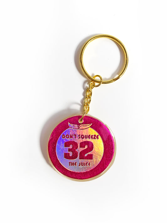 Vintage POG - Don't Squeeze The Juice 32 Handmade Keychain